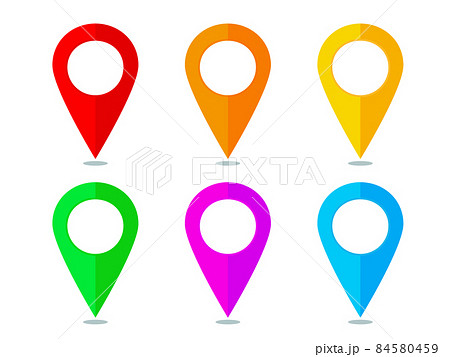 マップピンのセットイラスト 84580459