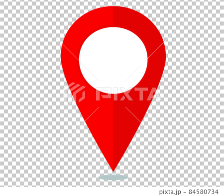 簡單的紅色地圖別針 84580734