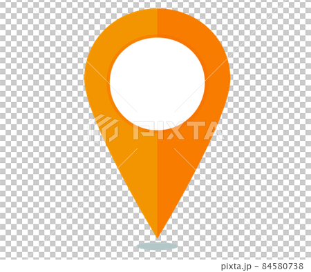 Simple orange map pin Simple orange map pin 84580738