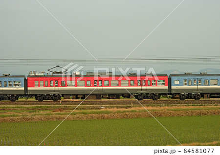 北陸本線　美川ー加賀笠間　JR西日本　415系　C03編成（金沢）　②　モハ414-803　海側 84581077