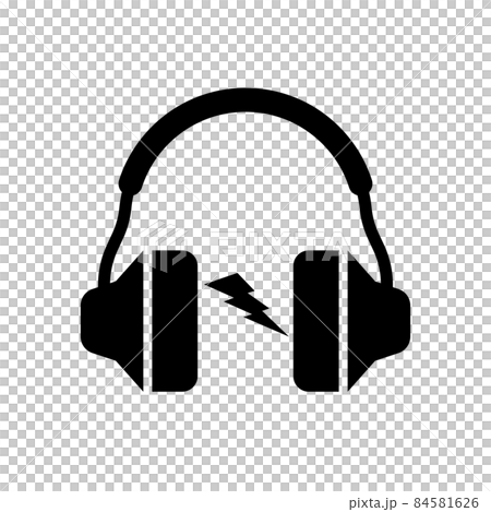 ヘッドフォンのアイコン 84581626