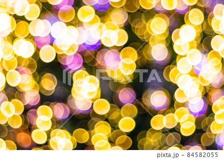 Decorative outdoor string lights hanging on tree in the garden at night time Decorative outdoor string lights hanging on tree in the garden at night time 84582055