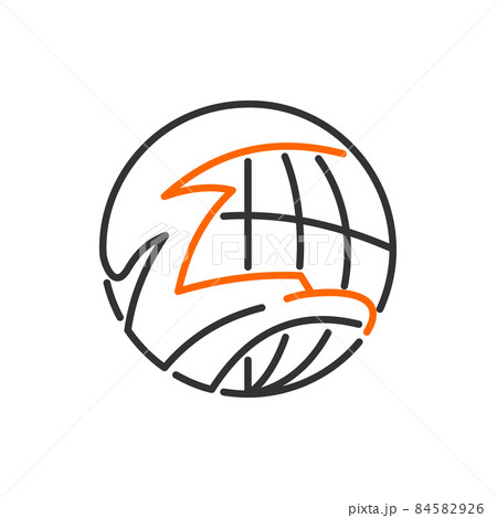 Eagle world international Icon Illustration Template Symbol Eagle world international Icon Illustration Template Symbol 84582926