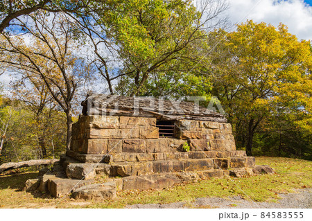 Fall color of the Osage Hills State Park 84583555