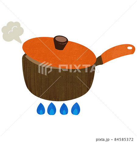火にかける片手鍋 火にかける片手鍋 84585372