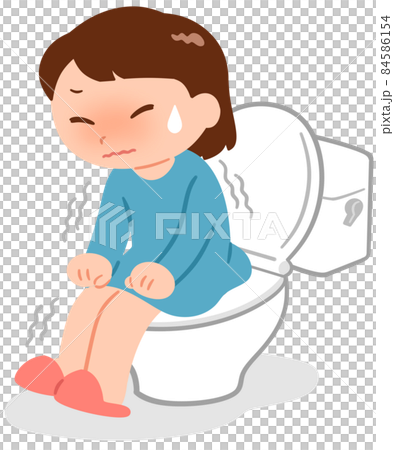 Girl living in the bathroom 84586154