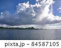 西の海から見るバベルダオブ島　パラオ共和国 84587105