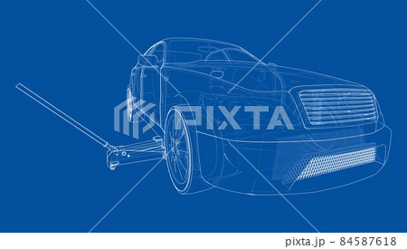 Concept car with Floor Car Jack 84587618