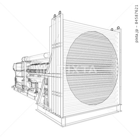 Large industrial diesel generator 84587621