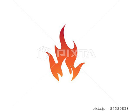 Fire symbol vector icon 84589833