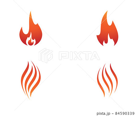 Fire symbol vector icon Fire symbol vector icon 84590339