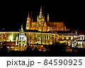 チェコ・プラハ・プラハ城の夜景 84590925