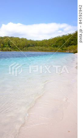 世界最大の砂の島、フレーザー島(世界遺産)にある世界有数の透明度を誇る淡水のマッケンジー湖 世界最大の砂の島、フレーザー島(世界遺産)にある世界有数の透明度を誇る淡水のマッケンジー湖 84592942