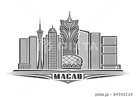 Vector illustration of Macau 84593219