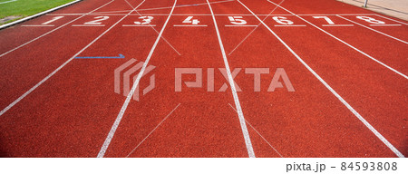 red lines whith numbers in a cross-country stadium red lines whith numbers in a cross-country stadium 84593808