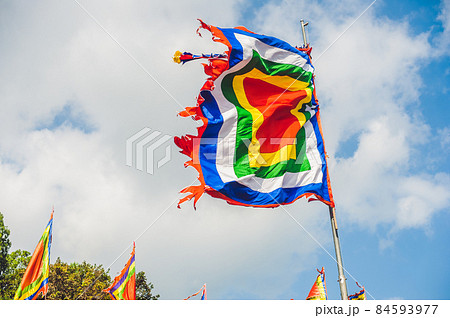 Traditional Festival flags of Vietnam Five Elements Flag 84593977