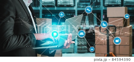 Smart warehouse management system with innovative internet of things technology Smart warehouse management system with innovative internet of things technology 84594390