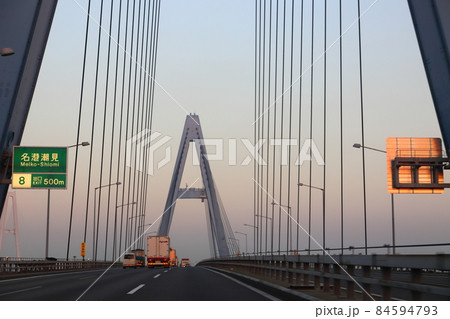トワイライトクルーズ・名港トリトンブリッジ・名港東大橋【愛知県名古屋市】 トワイライトクルーズ・名港トリトンブリッジ・名港東大橋【愛知県名古屋市】 84594793
