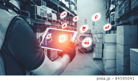 Smart warehouse management system with innovative internet of things technology Smart warehouse management system with innovative internet of things technology 84595041