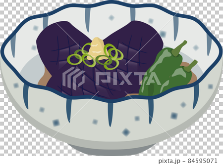 Japanese-style small bowl fried eggplant 84595071