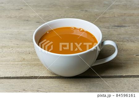 Tea thai, Ice tea milk or milk tea, Sweet drink Tea thai, Ice tea milk or milk tea, Sweet drink 84596161
