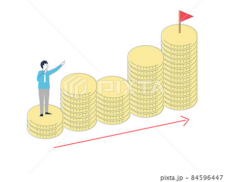 お金を増やす　投資　副業　収益 84596447