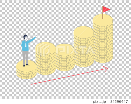 お金を増やす　投資　副業　収益 84596447