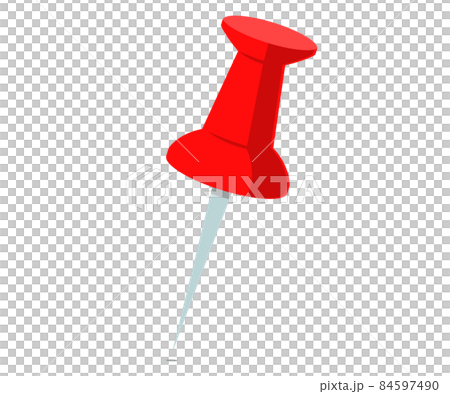 Red thumbtack 84597490