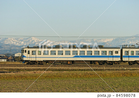 北陸本線　美川ー加賀笠間　JR西日本　475系　A06編成（金沢）　③　クモハ475-18　海側 84598078