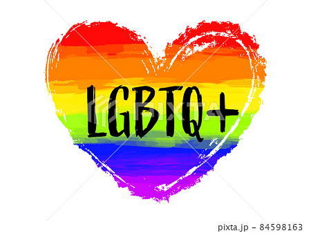 Lgbt Lgbtq Lgbtq レインボーハート ロゴ 透明 Lgbtq Lgbtqプラスのイラスト素材