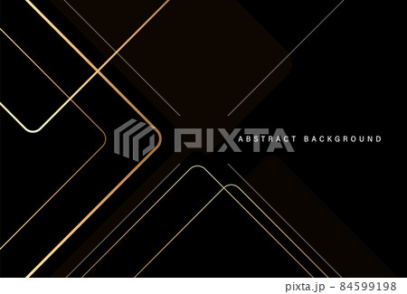 Abstract black luxury background with golden triangle lines. Modern simple overlap geometric triangle lines template design. Suit for cover, poster, website, brochure, flyer, presentation, banner Abstract black luxury background with golden triangle lines. Modern simple overlap geometric triangle lines template design. Suit for cover, poster, website, brochure, flyer, presentation, banner 84599198