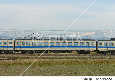 北陸本線　美川ー加賀笠間　JR西日本　475系　A18編成（金沢）　②　モハ474-45　海側 84599228