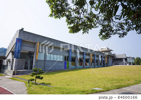 Building view of the 921 Earthquake Museum of Taiwan in Taichung, Taiwan, here is one of the ruins destroyed by the 921 earthquakes.  84600166