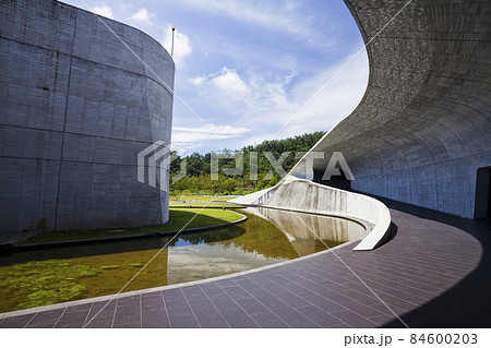 The building view of Xiangshan Visitor Center in Nantou, Taiwan. it is the site of the Sun Moon Lake National Scenic Area Management Office 84600203