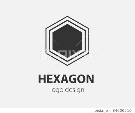 Trend logo vector hexagon tech design. Technology logotype for smart system, network application, crypto icon. 84600510