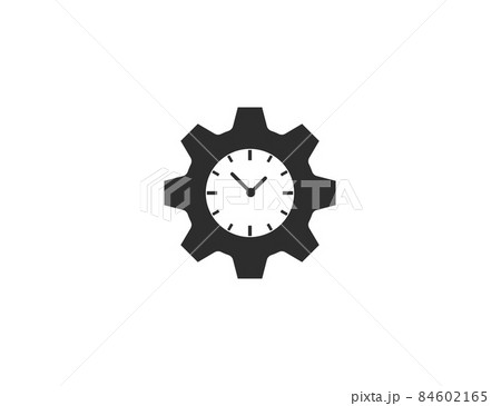 Clock, time management icon. Vector illustration. Flat design. 84602165