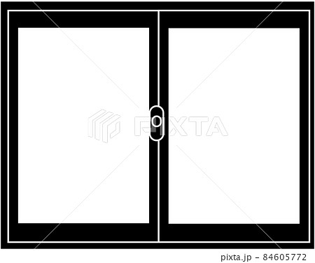 シンプルな窓のシルエット 84605772