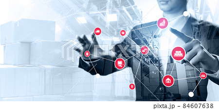 Smart warehouse management system with innovative internet of things technology Smart warehouse management system with innovative internet of things technology 84607638