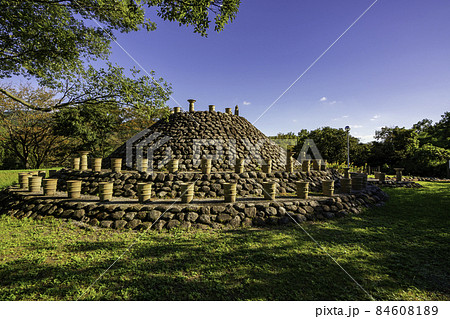 伯耆古代の丘公園 ほたて貝式古墳 鳥取県米子市 伯耆古代の丘公園 ほたて貝式古墳 鳥取県米子市 84608189