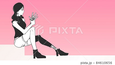 義手・義足をはめた女性 義手・義足をはめた女性 84610656