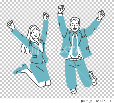 萬歲,身著跳衣的男女 萬歲,身著跳衣的男女 84613203