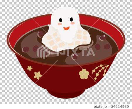 餅入りのお汁粉のイラスト 餅入りのお汁粉のイラスト 84614980