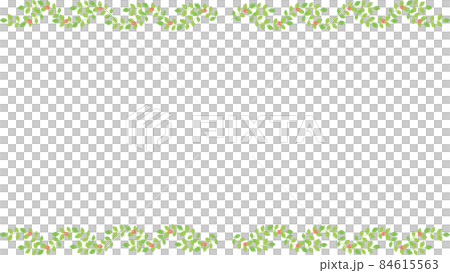 葉っぱの実の装飾ライン 葉っぱの実の装飾ライン 84615563