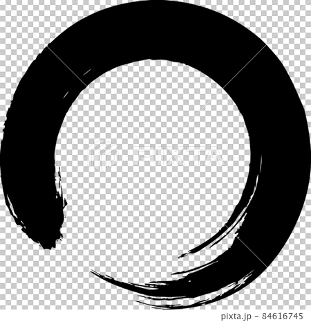 Circle drawn with a brush 84616745