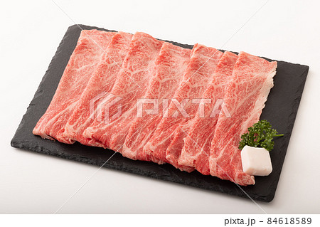 牛肩ロースすき焼き肉 (国産黒毛和牛) 牛肩ロースすき焼き肉 (国産黒毛和牛) 84618589