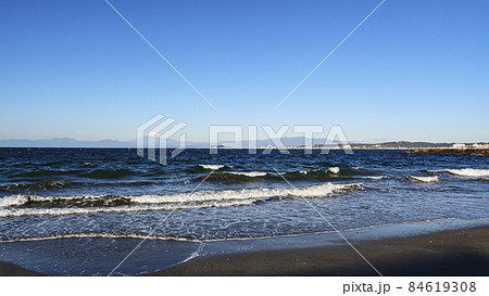 湘南三浦半島の神奈川県三浦郡葉山町の冬 84619308