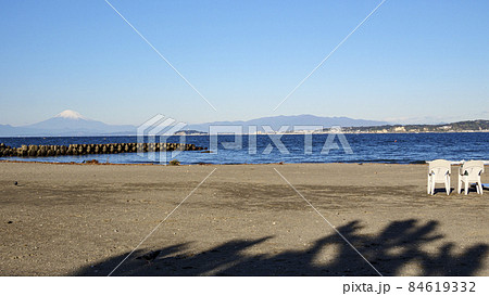 湘南三浦半島の神奈川県三浦郡葉山町の冬 84619332