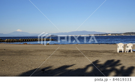 湘南三浦半島の神奈川県三浦郡葉山町の冬 84619333