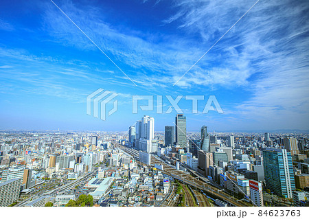 名古屋市　グローバルゲートより名古屋駅方面の俯瞰 84623763