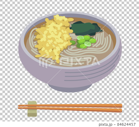 狸蕎麦と箸 ベクターイラスト 狸蕎麦と箸 ベクターイラスト 84624457